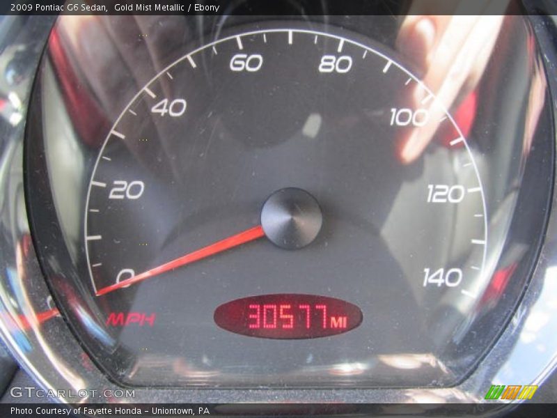 Gold Mist Metallic / Ebony 2009 Pontiac G6 Sedan
