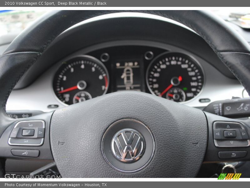 Deep Black Metallic / Black 2010 Volkswagen CC Sport