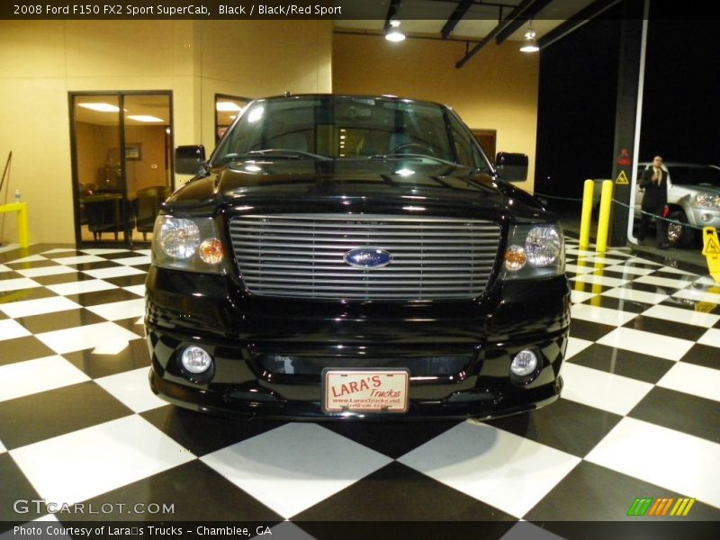 Black / Black/Red Sport 2008 Ford F150 FX2 Sport SuperCab
