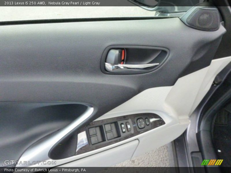 Nebula Gray Pearl / Light Gray 2013 Lexus IS 250 AWD