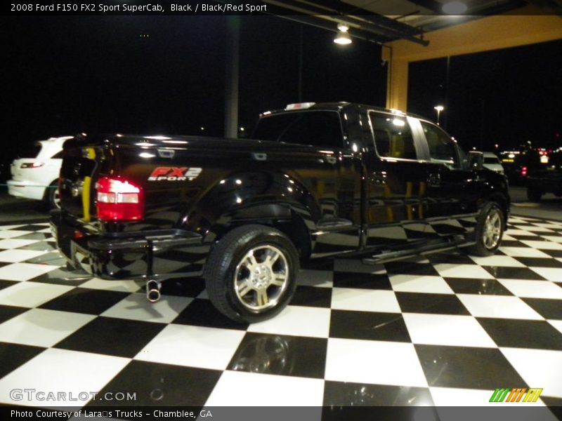 Black / Black/Red Sport 2008 Ford F150 FX2 Sport SuperCab