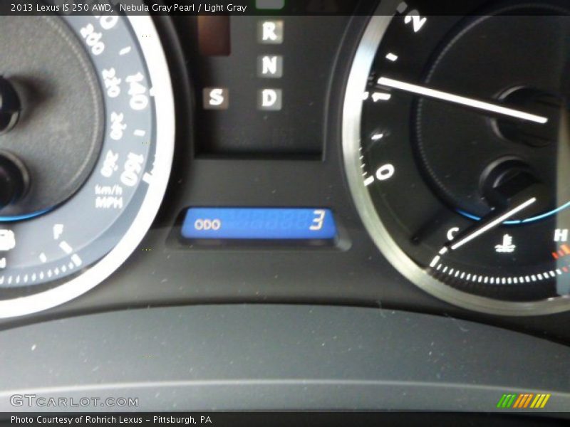 Nebula Gray Pearl / Light Gray 2013 Lexus IS 250 AWD