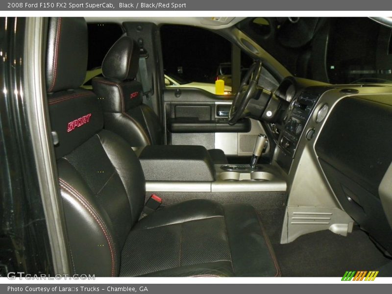 Black / Black/Red Sport 2008 Ford F150 FX2 Sport SuperCab