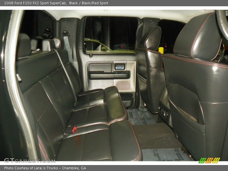 Black / Black/Red Sport 2008 Ford F150 FX2 Sport SuperCab