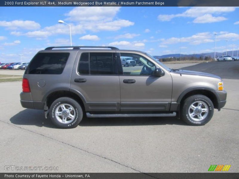 Medium Wedgewood Blue Metallic / Medium Parchment Beige 2003 Ford Explorer XLT 4x4