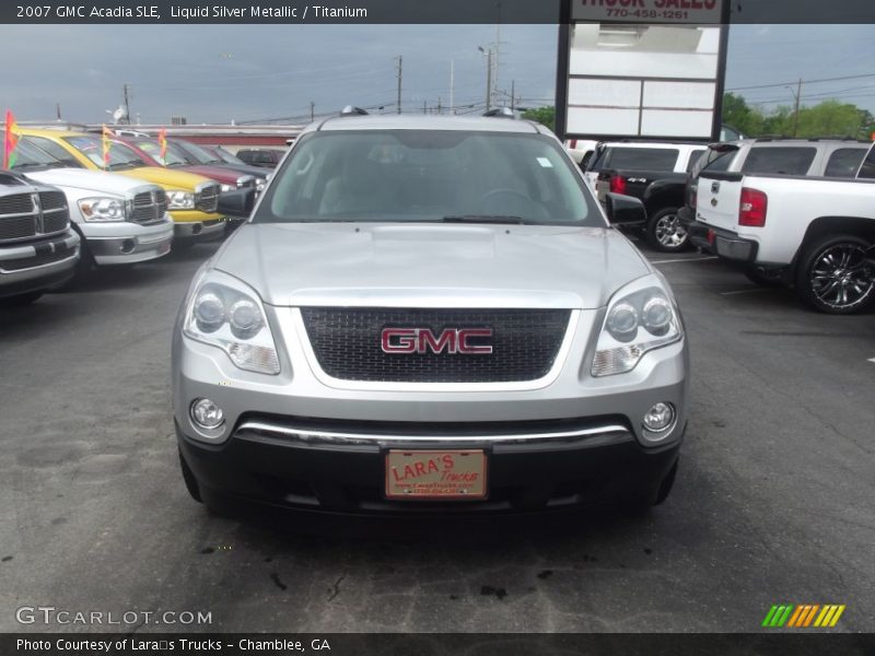 Liquid Silver Metallic / Titanium 2007 GMC Acadia SLE