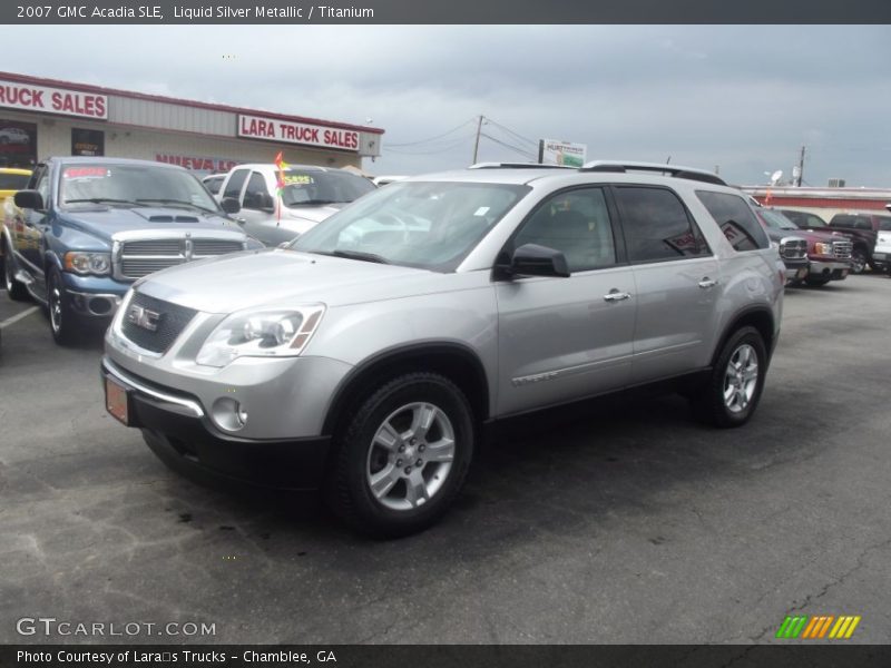 Liquid Silver Metallic / Titanium 2007 GMC Acadia SLE