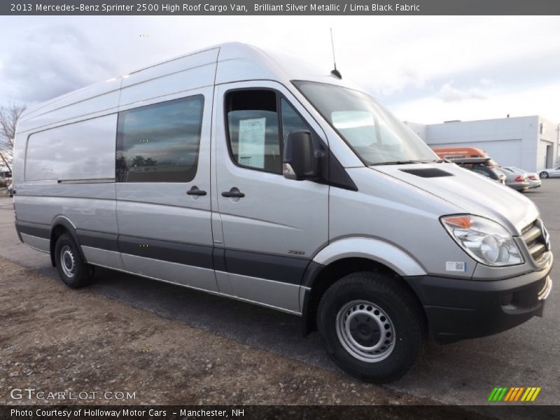 Brilliant Silver Metallic / Lima Black Fabric 2013 Mercedes-Benz Sprinter 2500 High Roof Cargo Van