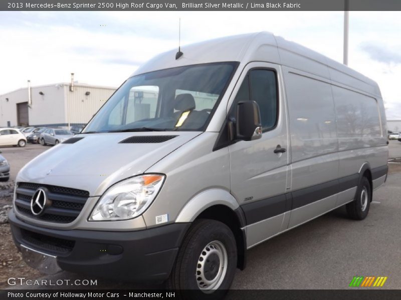 Brilliant Silver Metallic / Lima Black Fabric 2013 Mercedes-Benz Sprinter 2500 High Roof Cargo Van