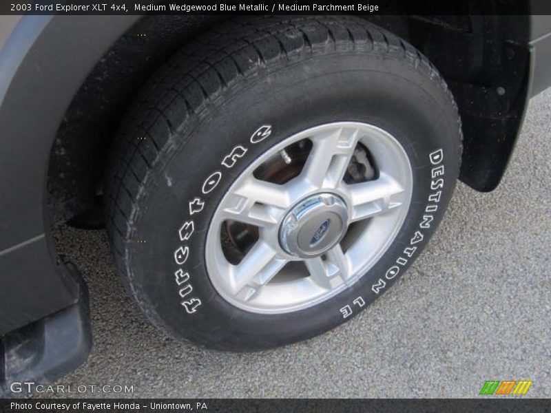 Medium Wedgewood Blue Metallic / Medium Parchment Beige 2003 Ford Explorer XLT 4x4