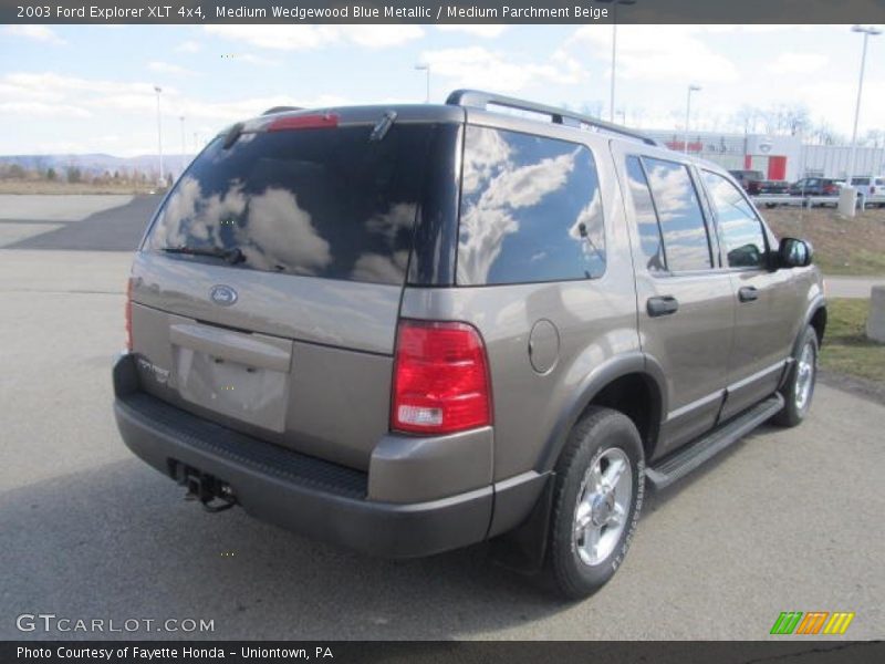 Medium Wedgewood Blue Metallic / Medium Parchment Beige 2003 Ford Explorer XLT 4x4