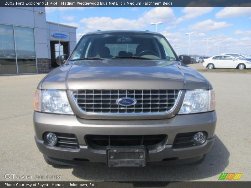 Medium Wedgewood Blue Metallic / Medium Parchment Beige 2003 Ford Explorer XLT 4x4