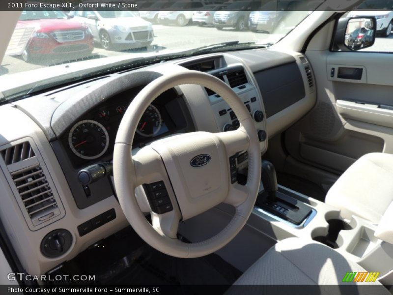 Oxford White / Stone 2011 Ford Escape XLT