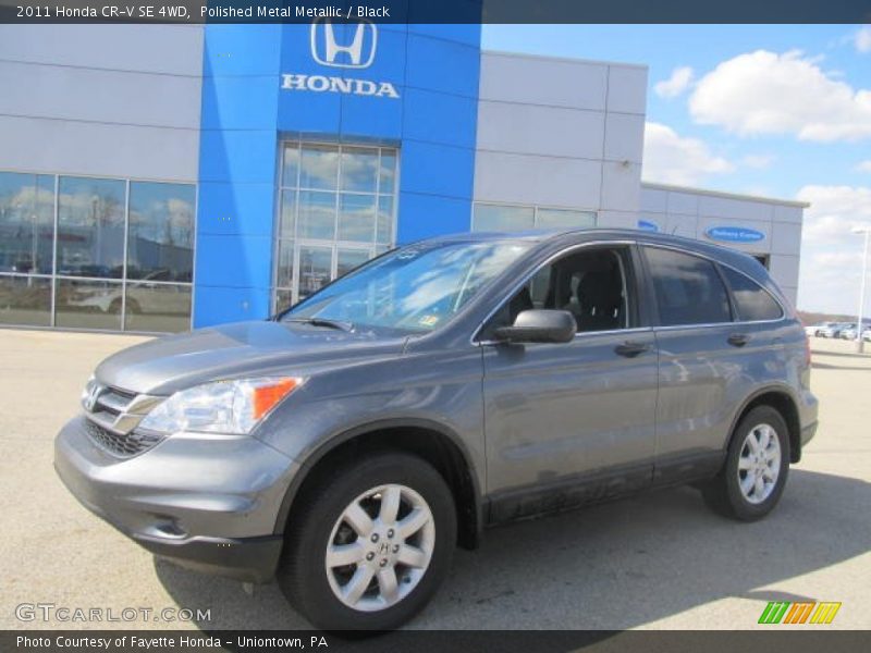 Polished Metal Metallic / Black 2011 Honda CR-V SE 4WD