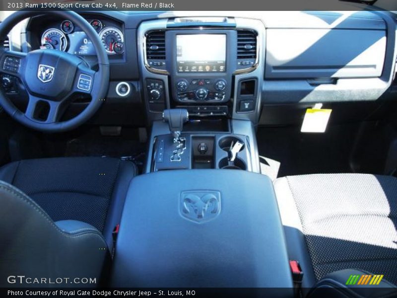 Flame Red / Black 2013 Ram 1500 Sport Crew Cab 4x4