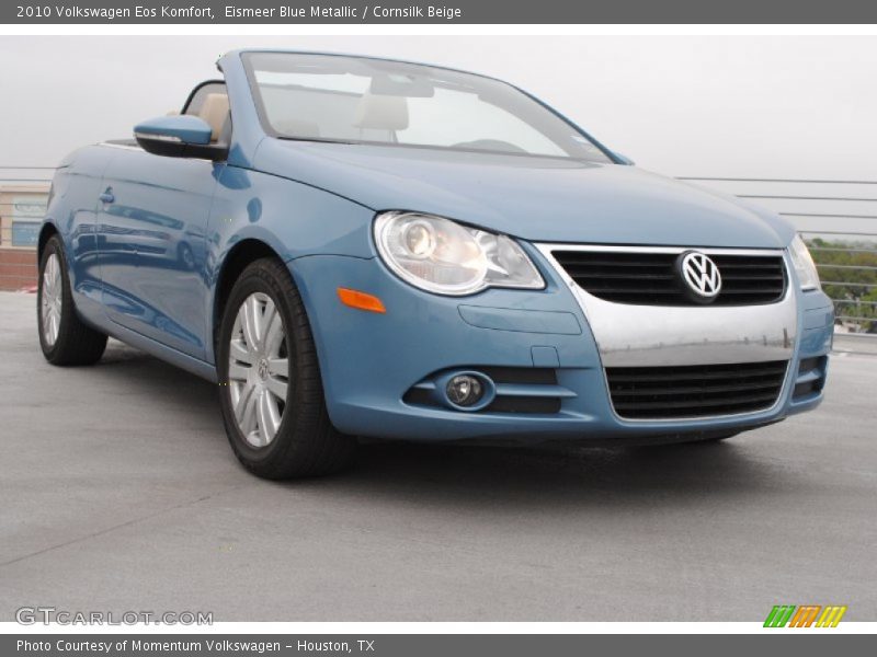 Eismeer Blue Metallic / Cornsilk Beige 2010 Volkswagen Eos Komfort
