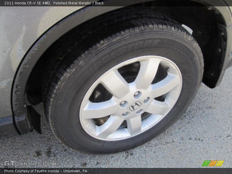 Polished Metal Metallic / Black 2011 Honda CR-V SE 4WD