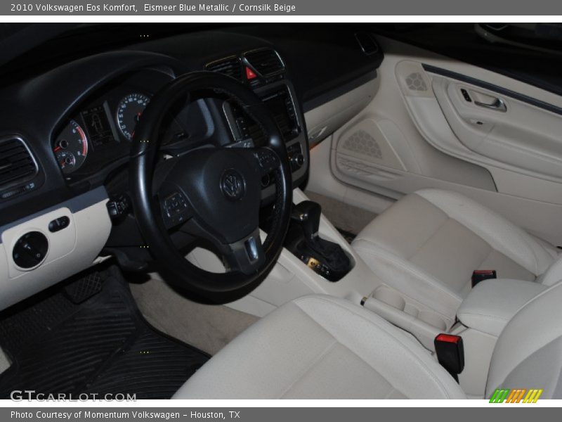 Eismeer Blue Metallic / Cornsilk Beige 2010 Volkswagen Eos Komfort