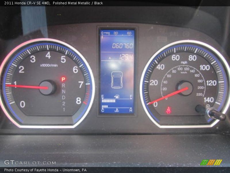 Polished Metal Metallic / Black 2011 Honda CR-V SE 4WD