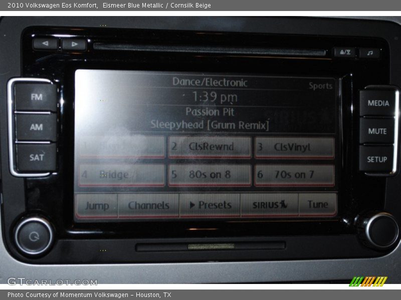 Eismeer Blue Metallic / Cornsilk Beige 2010 Volkswagen Eos Komfort
