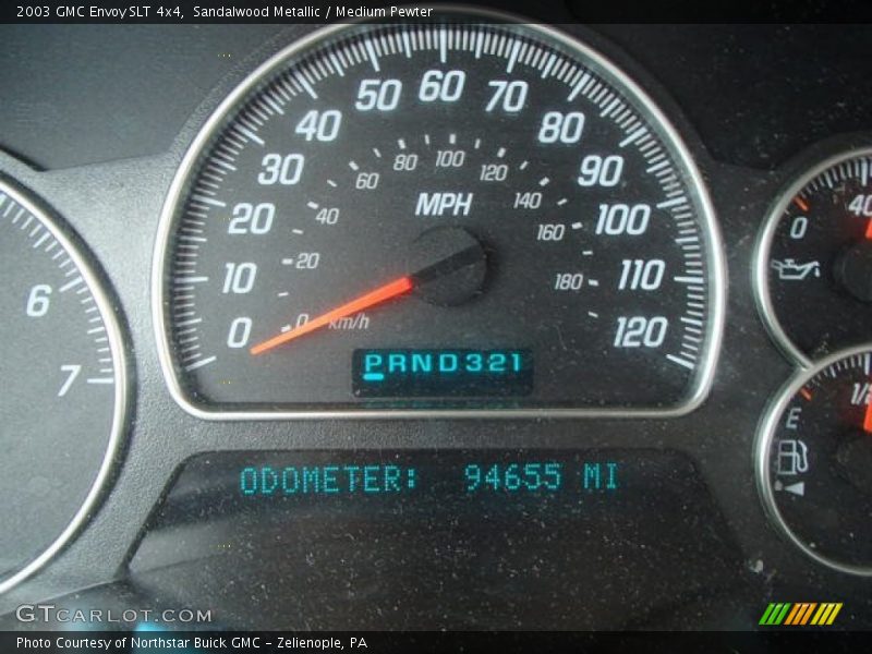 Sandalwood Metallic / Medium Pewter 2003 GMC Envoy SLT 4x4