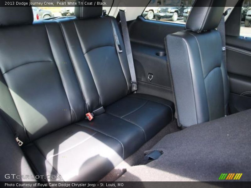 Pearl White Tri Coat / Black 2013 Dodge Journey Crew
