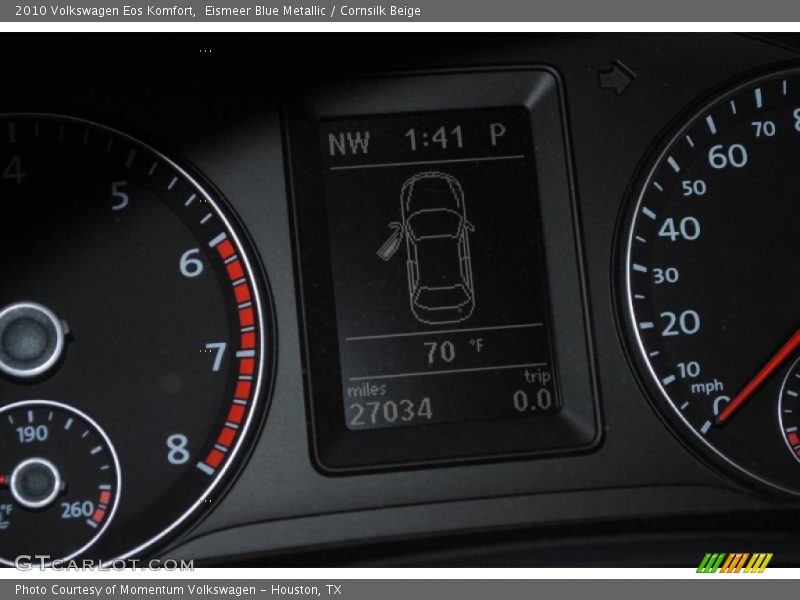 Eismeer Blue Metallic / Cornsilk Beige 2010 Volkswagen Eos Komfort