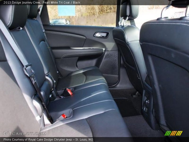 Pearl White Tri Coat / Black 2013 Dodge Journey Crew