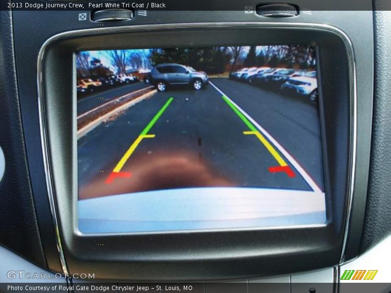 Pearl White Tri Coat / Black 2013 Dodge Journey Crew