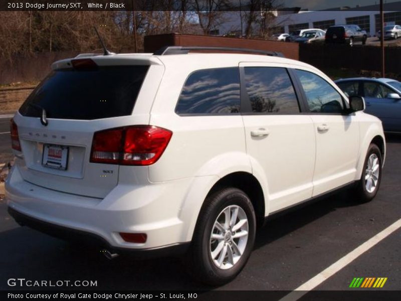 White / Black 2013 Dodge Journey SXT