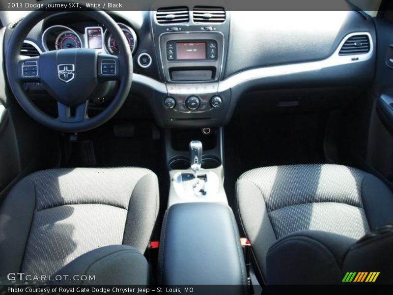 White / Black 2013 Dodge Journey SXT