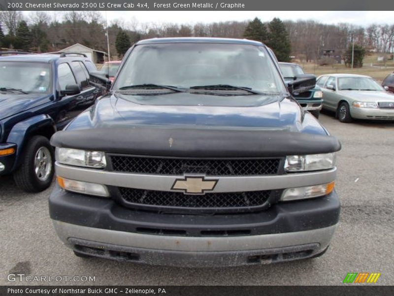 Forest Green Metallic / Graphite 2002 Chevrolet Silverado 2500 LS Crew Cab 4x4