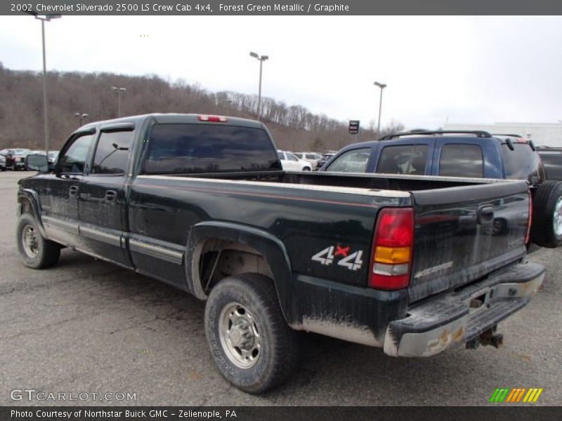 Forest Green Metallic / Graphite 2002 Chevrolet Silverado 2500 LS Crew Cab 4x4