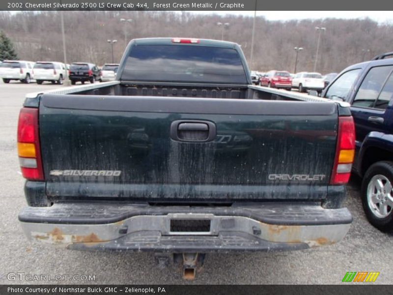 Forest Green Metallic / Graphite 2002 Chevrolet Silverado 2500 LS Crew Cab 4x4