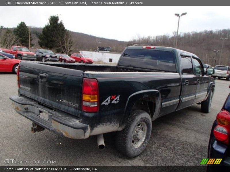 Forest Green Metallic / Graphite 2002 Chevrolet Silverado 2500 LS Crew Cab 4x4