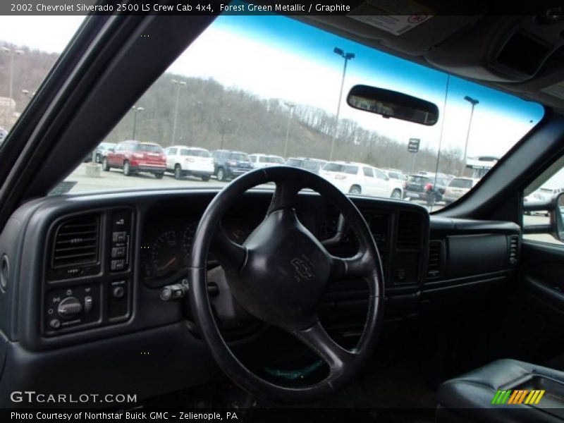 Forest Green Metallic / Graphite 2002 Chevrolet Silverado 2500 LS Crew Cab 4x4