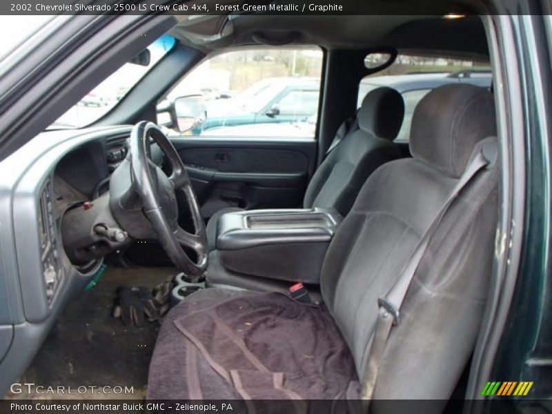 Forest Green Metallic / Graphite 2002 Chevrolet Silverado 2500 LS Crew Cab 4x4