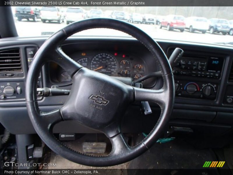 Forest Green Metallic / Graphite 2002 Chevrolet Silverado 2500 LS Crew Cab 4x4