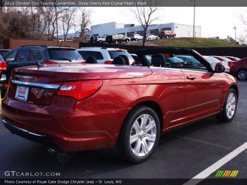 Deep Cherry Red Crystal Pearl / Black 2013 Chrysler 200 Touring Convertible