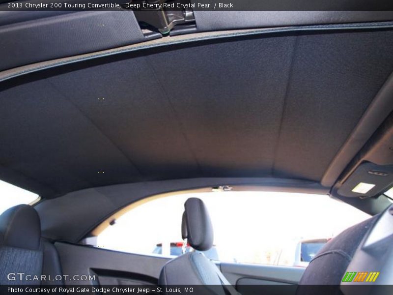 Deep Cherry Red Crystal Pearl / Black 2013 Chrysler 200 Touring Convertible