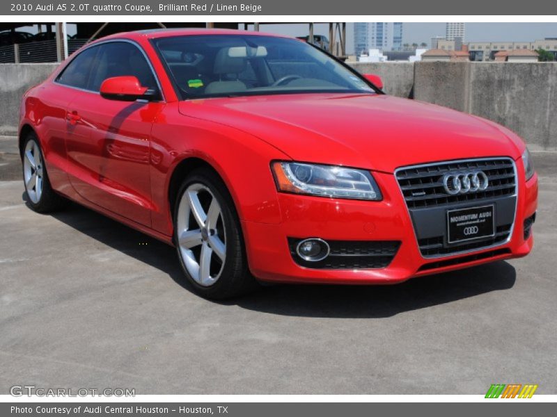 Brilliant Red / Linen Beige 2010 Audi A5 2.0T quattro Coupe