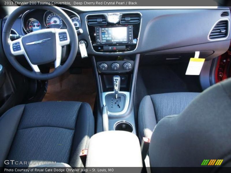 Deep Cherry Red Crystal Pearl / Black 2013 Chrysler 200 Touring Convertible
