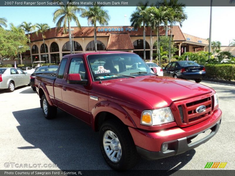 Redfire Metallic / Medium Dark Flint 2007 Ford Ranger Sport SuperCab