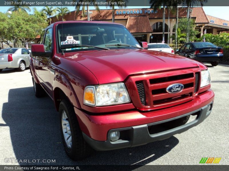 Redfire Metallic / Medium Dark Flint 2007 Ford Ranger Sport SuperCab