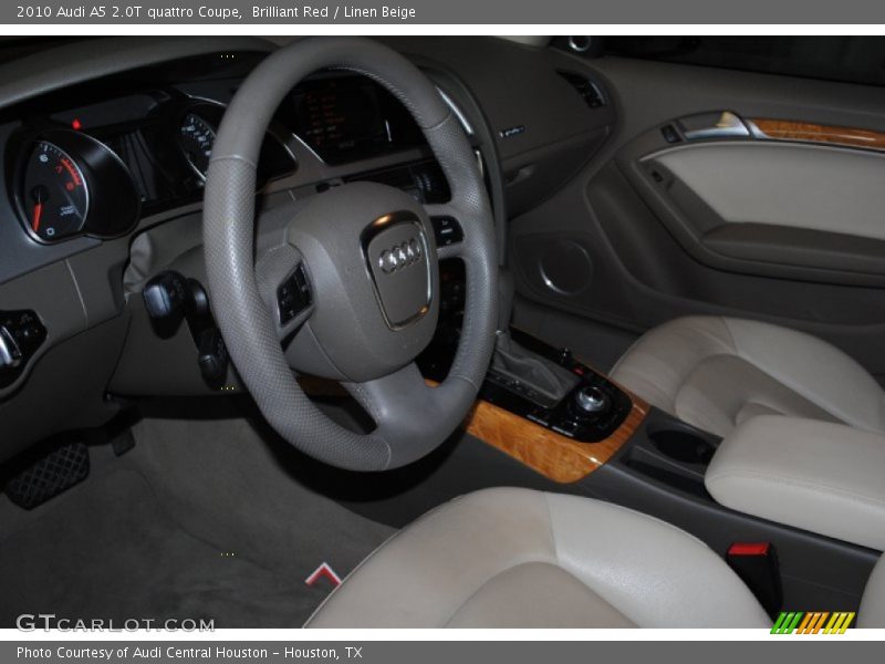 Brilliant Red / Linen Beige 2010 Audi A5 2.0T quattro Coupe