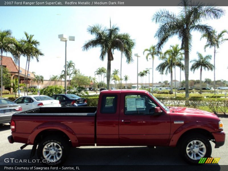 Redfire Metallic / Medium Dark Flint 2007 Ford Ranger Sport SuperCab