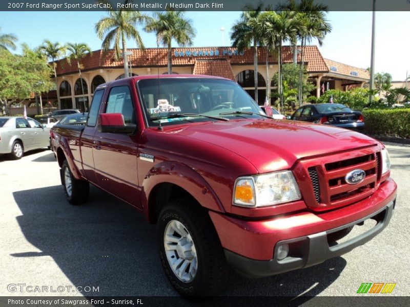 Redfire Metallic / Medium Dark Flint 2007 Ford Ranger Sport SuperCab