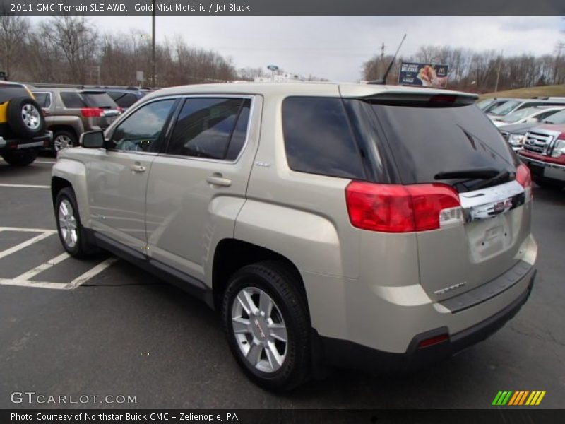 Gold Mist Metallic / Jet Black 2011 GMC Terrain SLE AWD