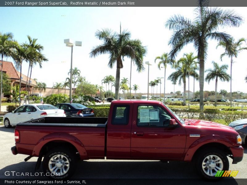 Redfire Metallic / Medium Dark Flint 2007 Ford Ranger Sport SuperCab