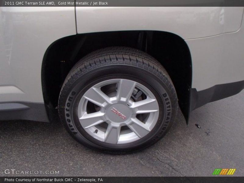 Gold Mist Metallic / Jet Black 2011 GMC Terrain SLE AWD